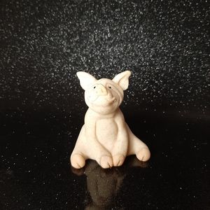 Vintage Second Nature Design Quarry Critter's Pig, Petunia.